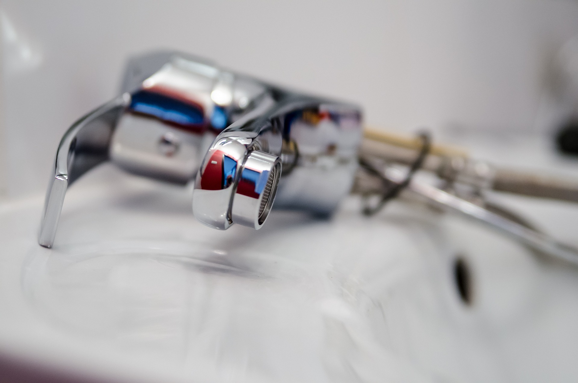 Photo of an unfitted bathroom tap